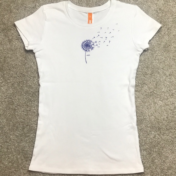 Lucy Tops - 5/$25 Lucy Wish Floral T-shirt Top White S A20